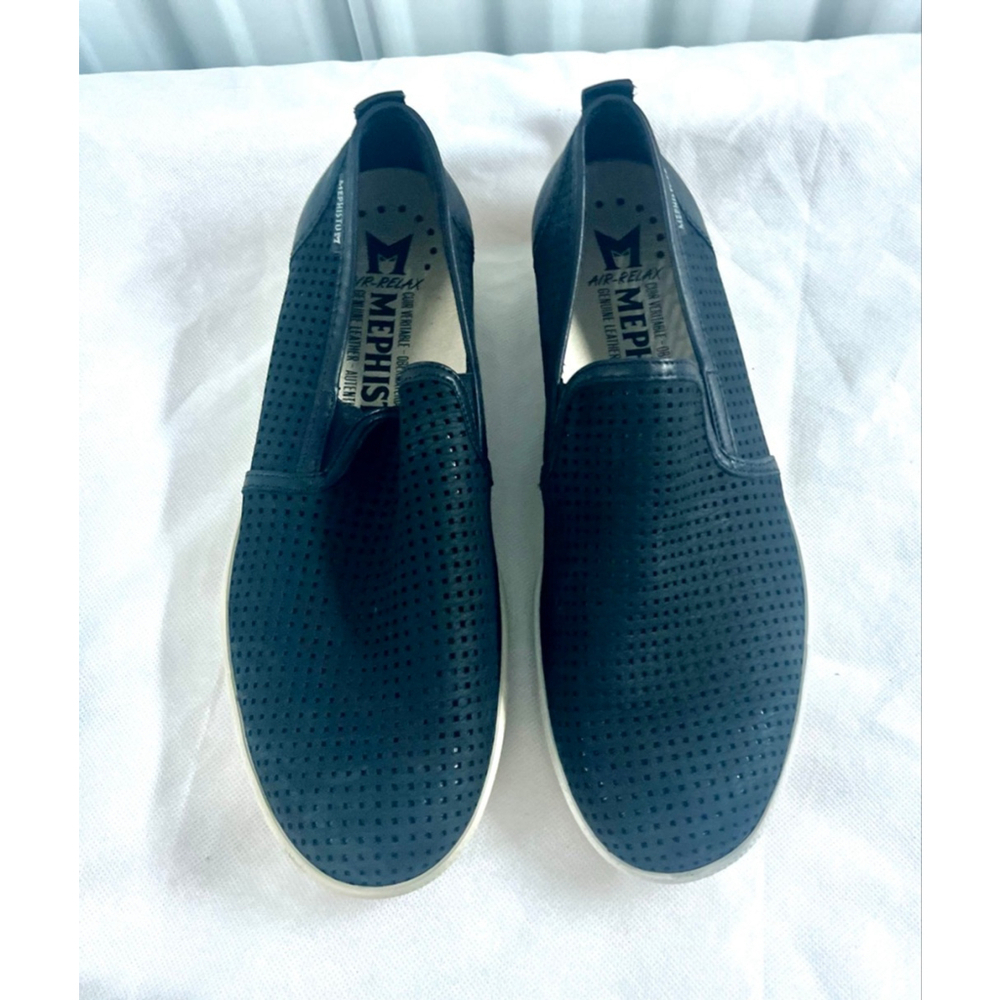 Mephisto Men’s Tiago Black Slip On Shoes Size 8